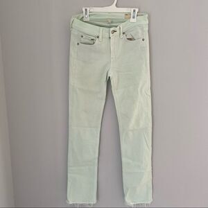 Rag & Bone Light Green / Mint Color Cropped Jeans